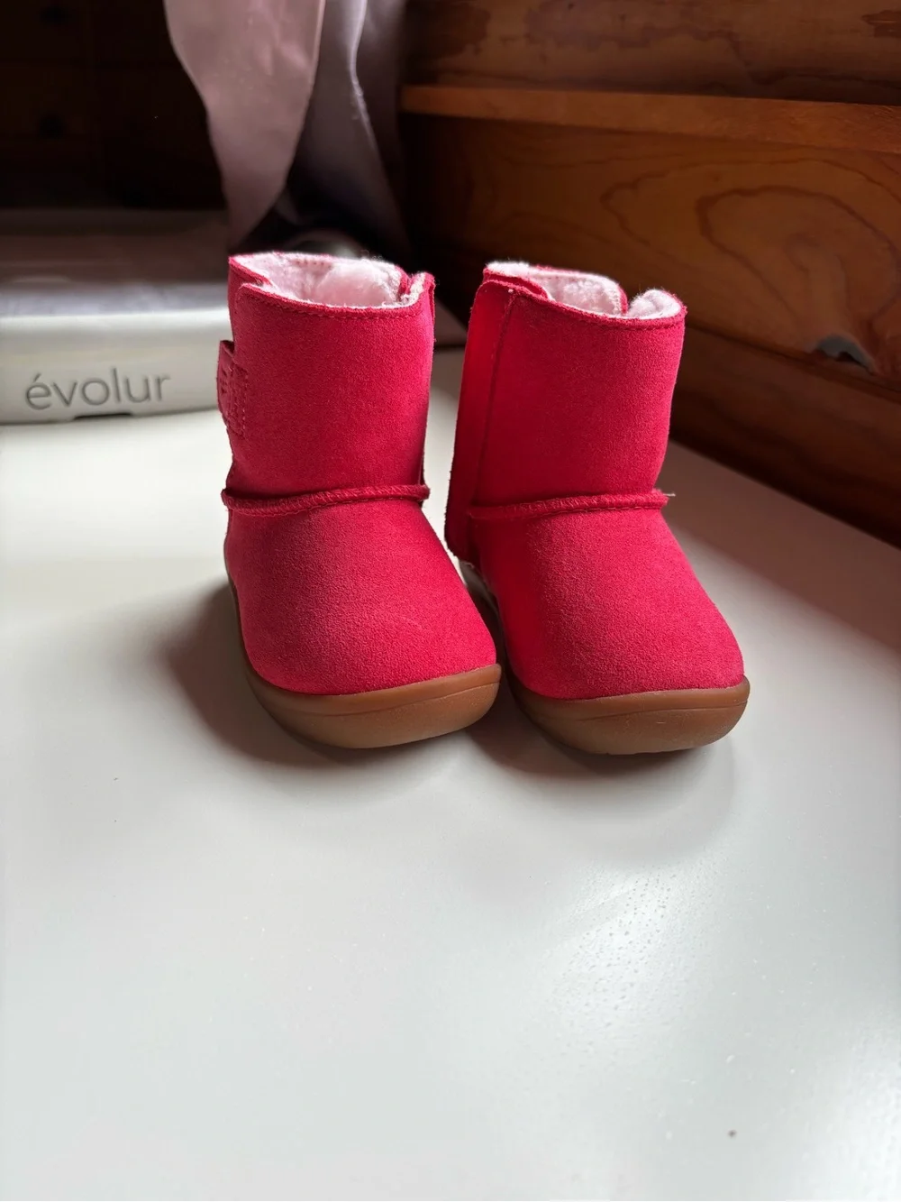 UGG Toddlers' Bright Pink Suede Boots